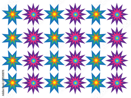 The symmetry ornament from stars