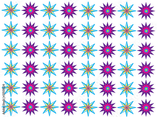 The symmetry ornament from stars