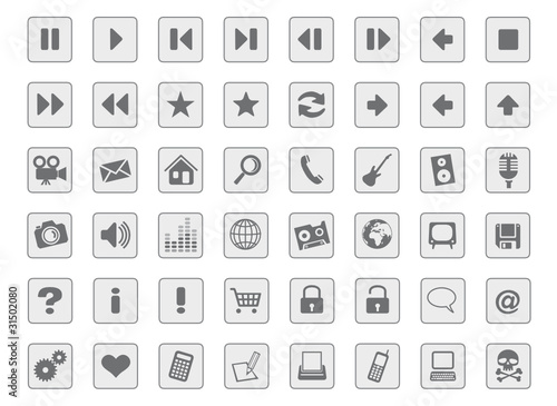 Icon-Set weiss