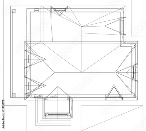 Drawing of roof