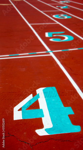 Track Lanes with an Emphasis on Number Four