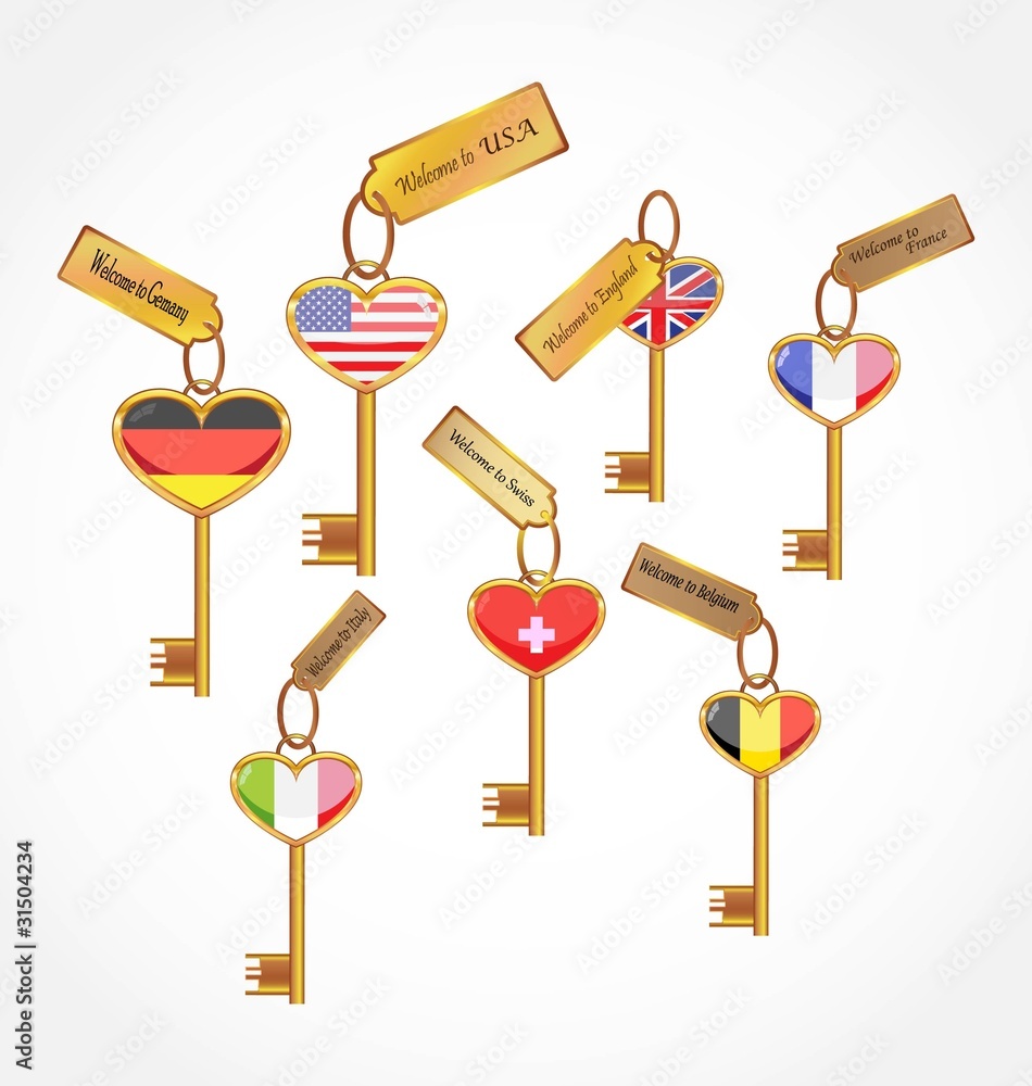 set of key with flags set of key with flags