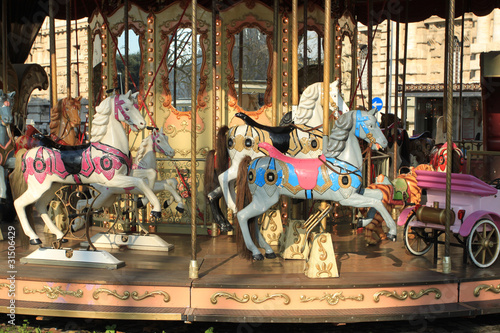 Fototapeta Naklejka Na Ścianę i Meble -  Carousel horses