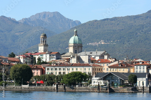 The town Intra Verbania on Lake Maggiore