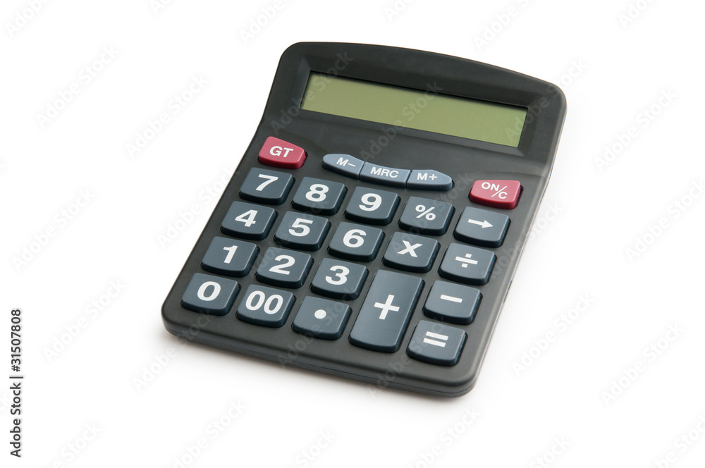 Business concept with accounting calculator Business concept with accounting calculator