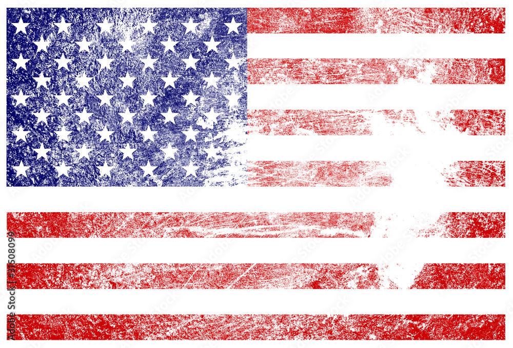 Fototapeta premium grunge Usa flag