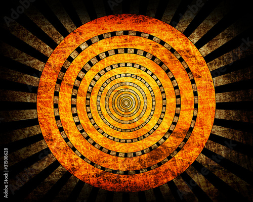 Sun grunge background