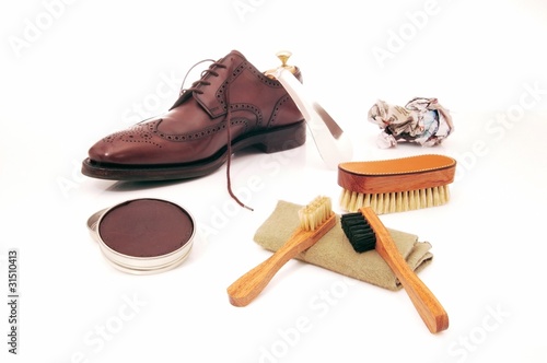 boots, brown, classic, cleaning, leather, paste, polish, set