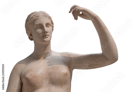 Greek statue of a nude Venus