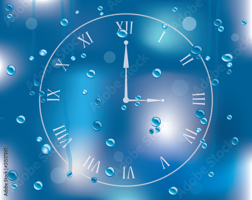 vector raindrops on glass