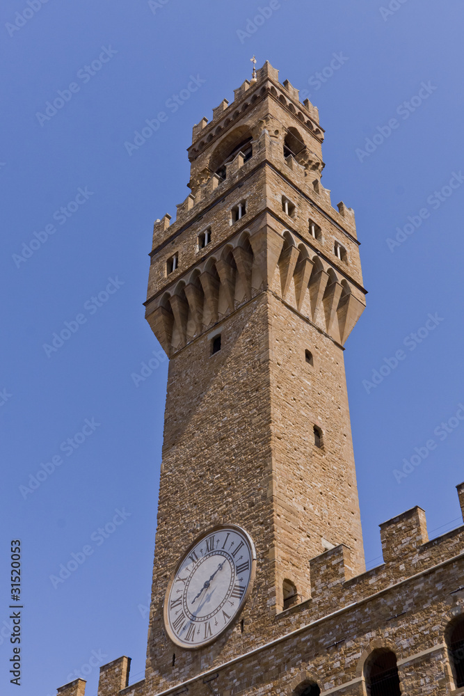Firenze, piazza della Signoria; Torre di Arnolfo