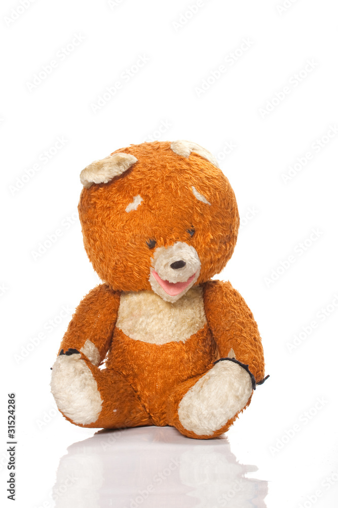 Obraz premium Teddy-bear isolated on a white background