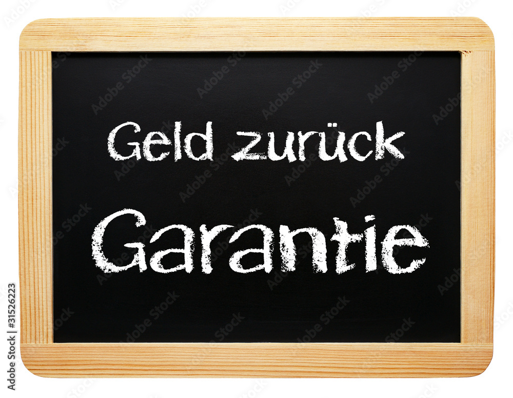 Geld zurück Garantie beim Einkaufen Geld zurück Garantie beim Einkaufen