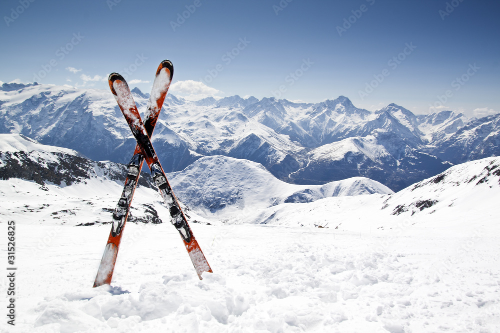 Pair of cross skis