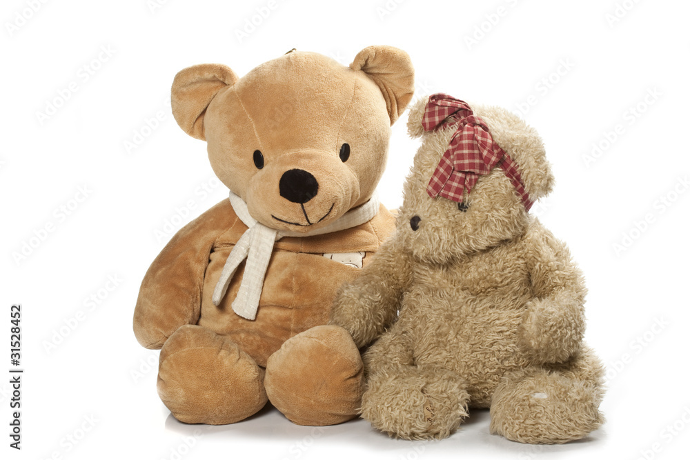 Fototapeta premium Teddy-bear isolated on a white background