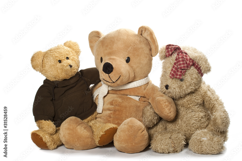 Obraz premium Teddy-bear isolated on a white background