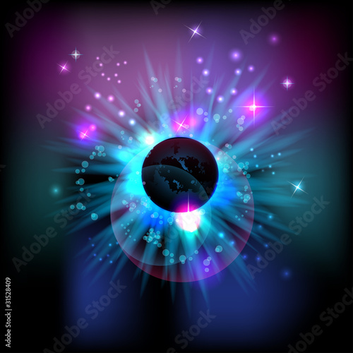vector cosmic eclipse