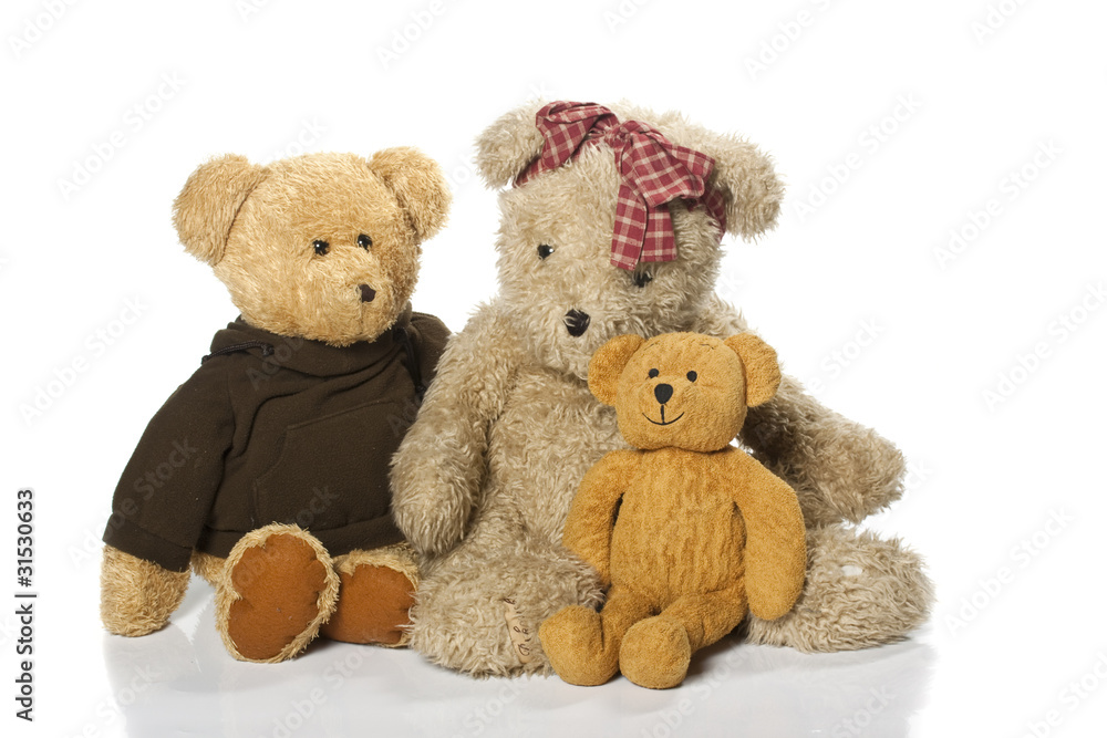 Obraz premium Teddy-bear isolated on a white background