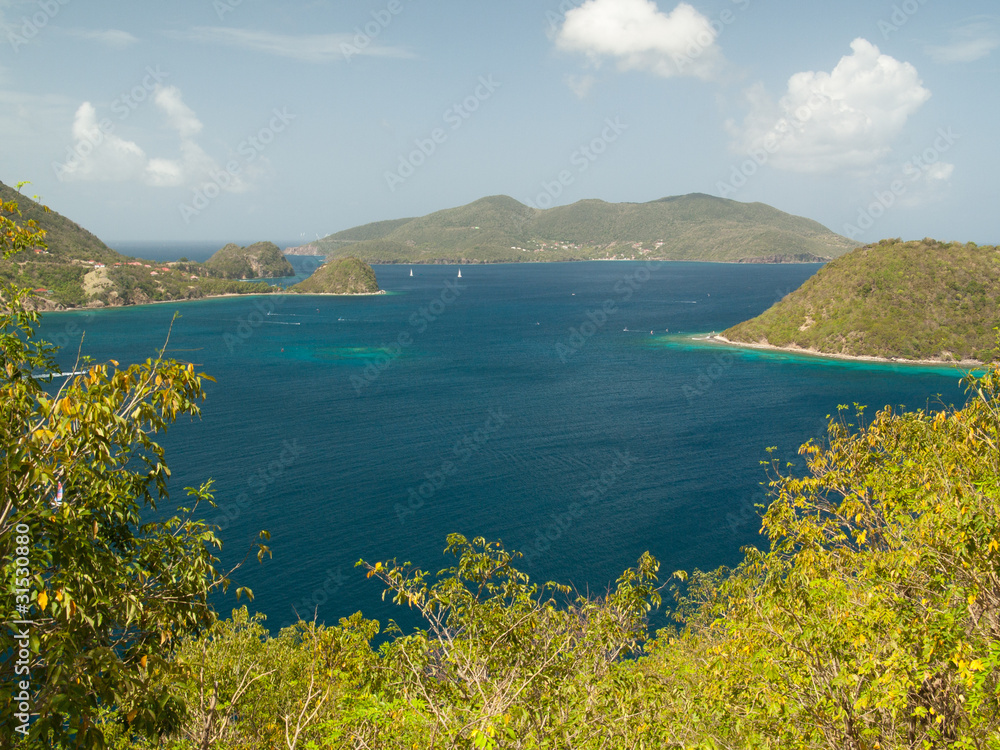 La baie des Saintes, mer et montagne, Guadeloupe