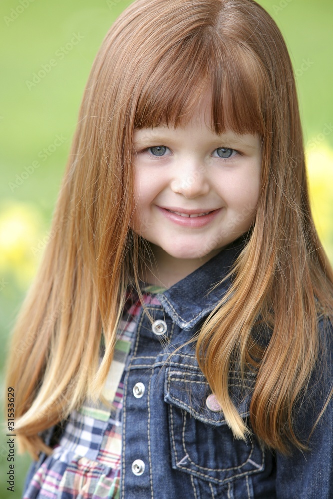 Little Girl In A Jean Jacket