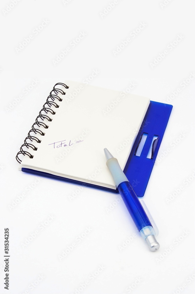 A pen and a book for writing A pen and a book for writing