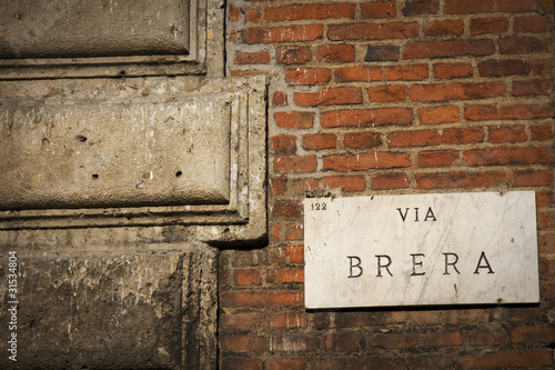 via brera a milano