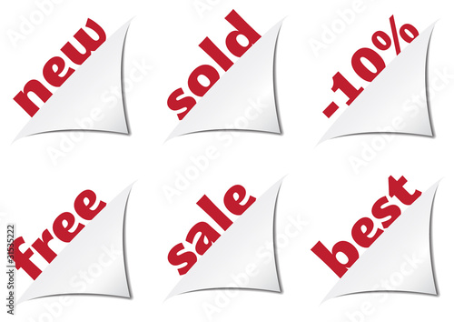 vector corners for product labels