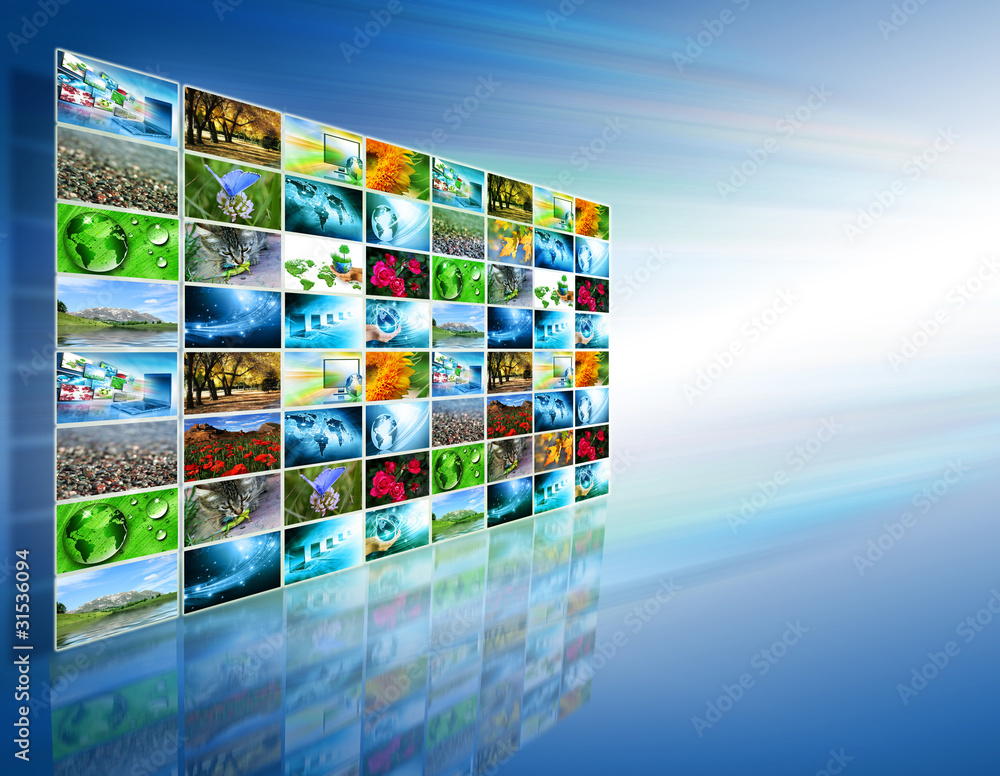 Television and internet production technology concept Television and internet production technology concept
