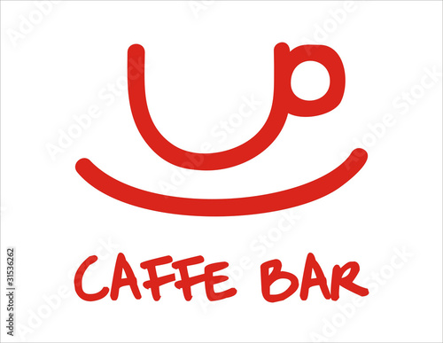 Caffe bar sign