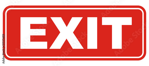 Exit sign