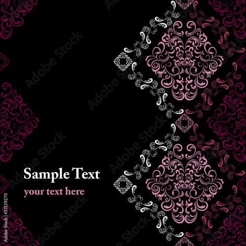 Abstract floral frame