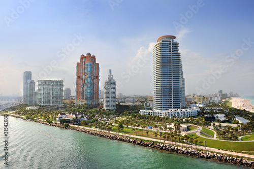 Aerial View of South Miami Beach