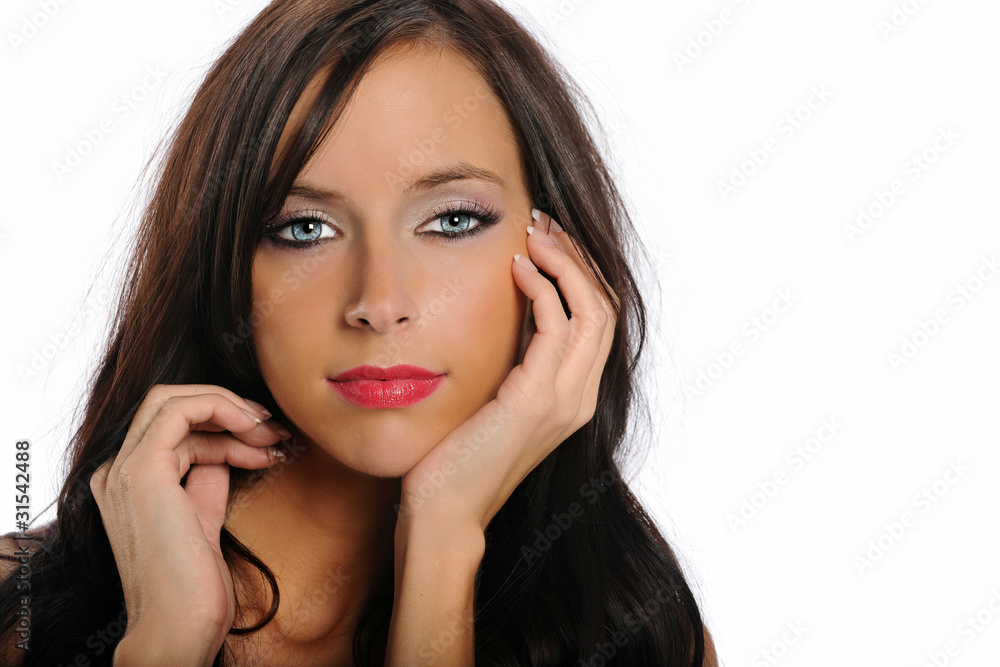 Obraz premium Portrait of Beautiful Young Woman