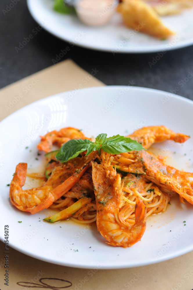 spaghetti prawn spaghetti prawn