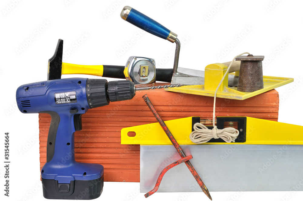 outils de maçonnerie pour bricolage Stock Photo | Adobe Stock