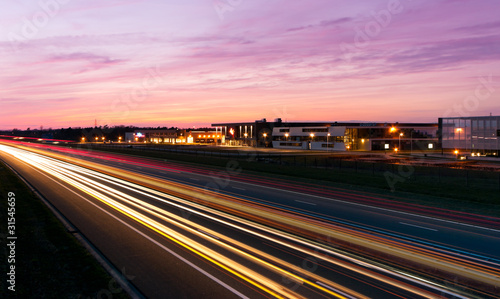 highway at dusk