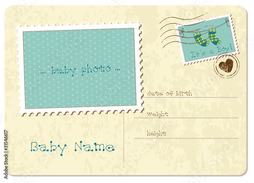 Baby Boy Postcard
