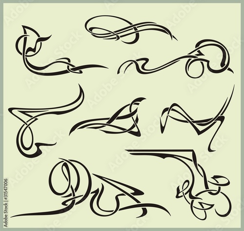 Exquisite Scroll Ornamental Designs