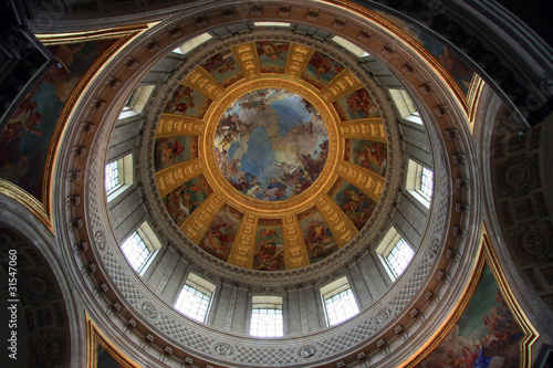 The dome of Napoleon s Tomb. Invalides  Paris  France.