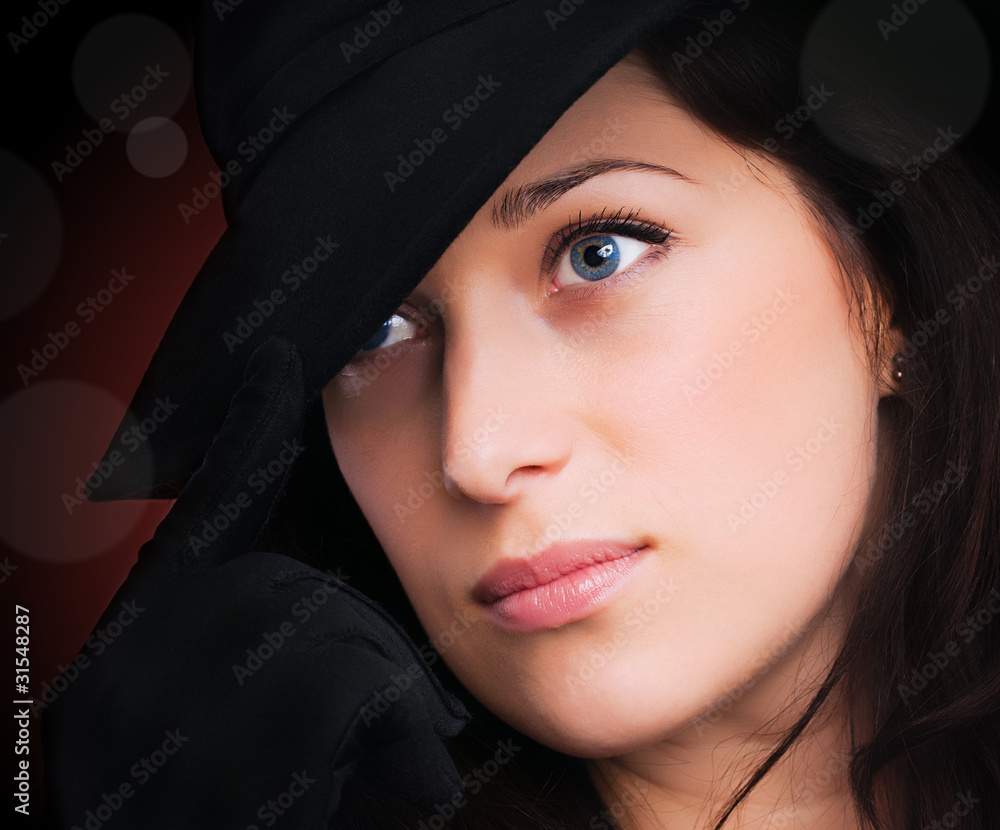 Portrait of a beautiful brunette Portrait of a beautiful brunette