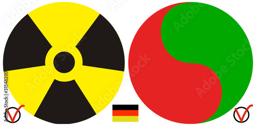 Schilderij op canvas Germany and the nuclear policy after Fukushima