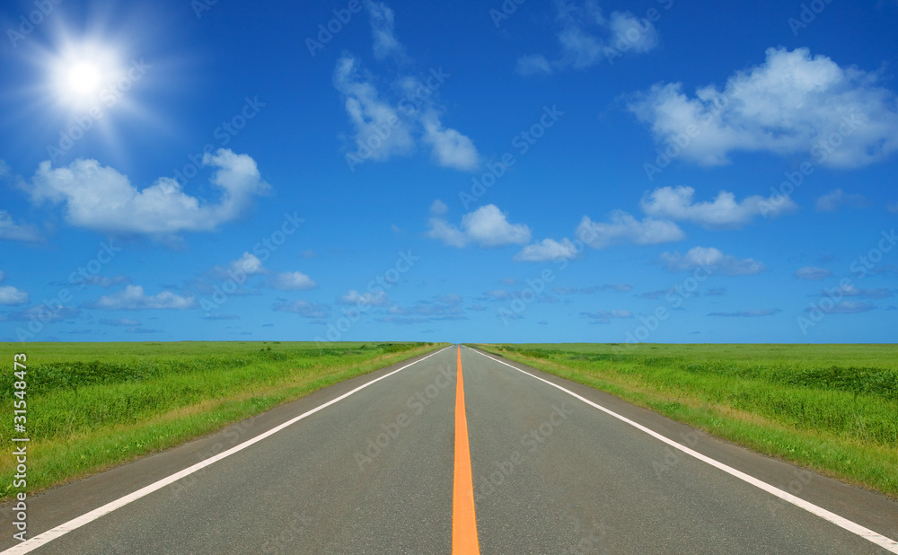 straight road