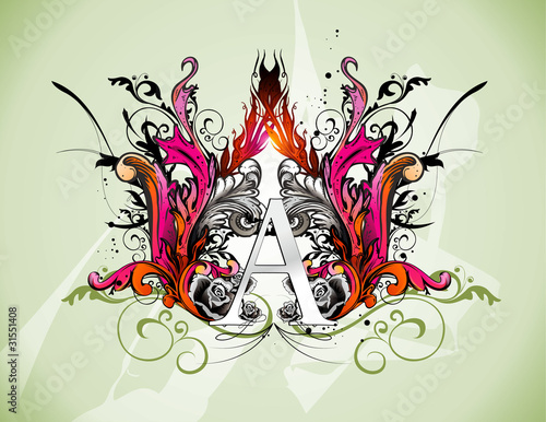 ilustracion de texto abstracto en vector