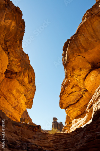 Tashwinet Gorge, Akakus (Acacus) Mountains, Sahara, Libya photo