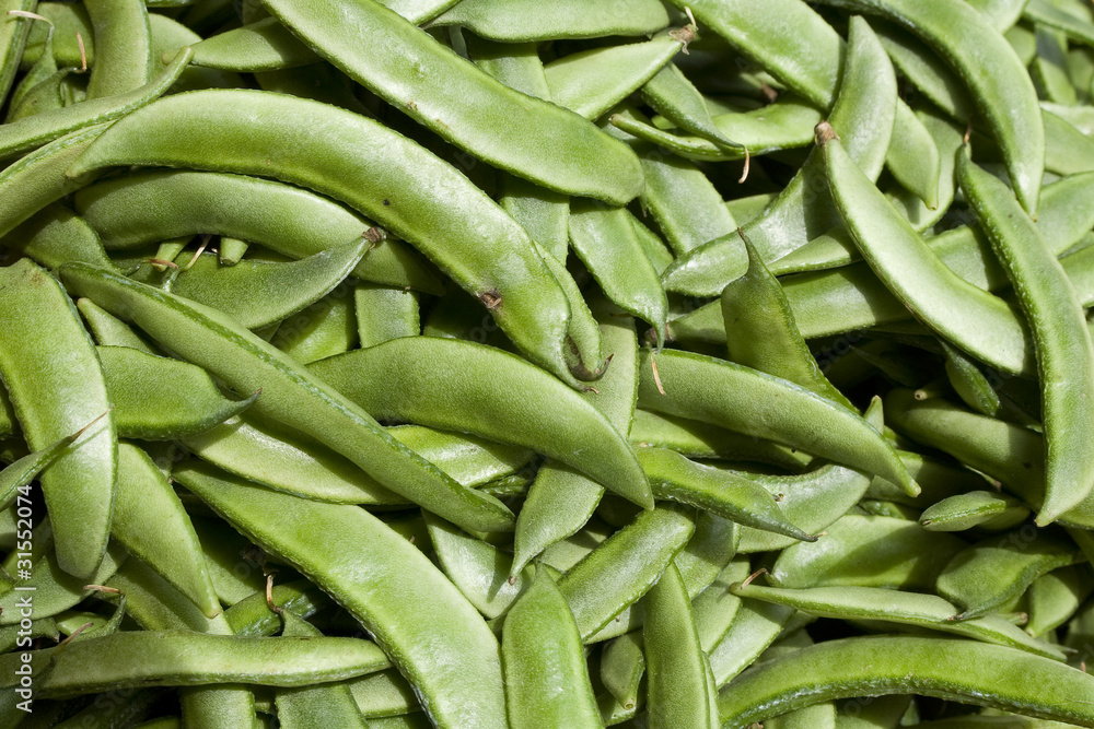fresh green Indian beans fresh green Indian beans