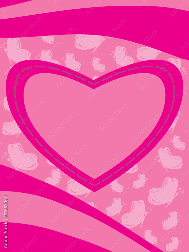 Card greeting with heart Card greeting with heart