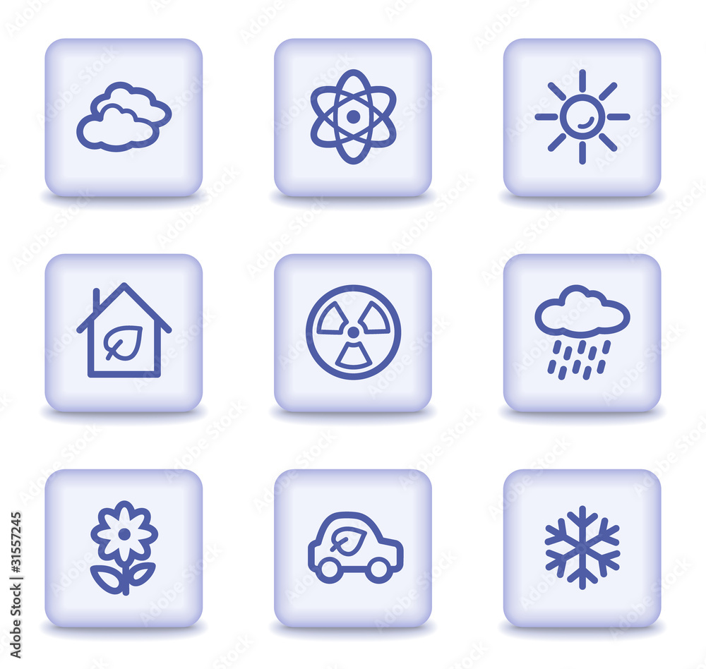 Ecology web icons set 2, light violet glossy buttons Ecology web icons set 2, light violet glossy buttons