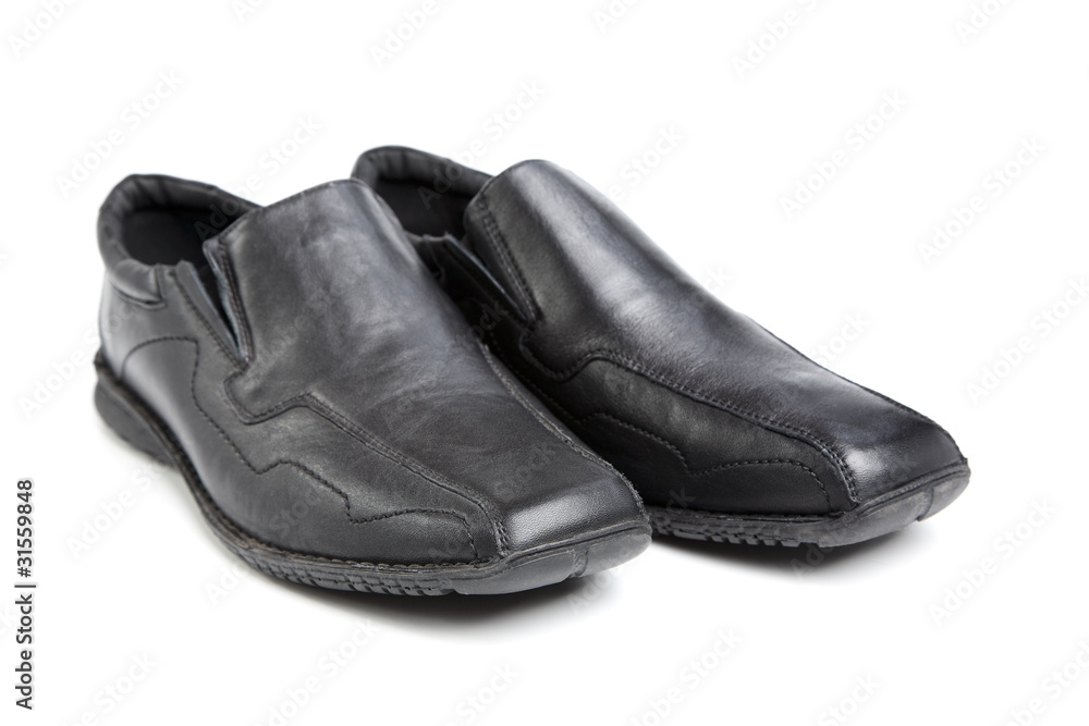 Pair of black man's shoes Pair of black man's shoes