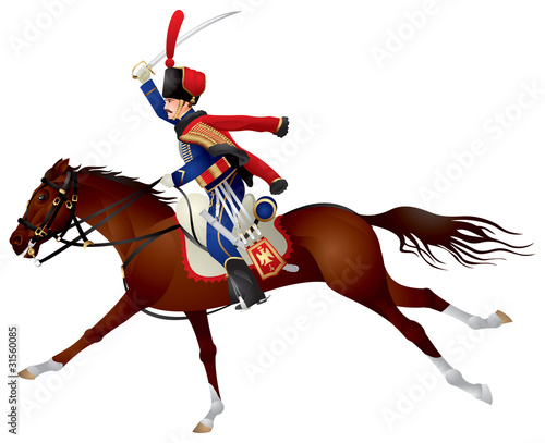 Hussar, Cavalier on a horse photo