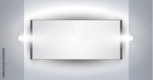 Showroom Panel for product with LED spotlights